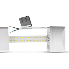 ETC Shop etc-shop Feuchtraumleuchte 150cm LED, Deckenlampe Wannenleuchte, 48W 3840lm 6000K IP65, Feucht- und Nassraum geeignet, Garage Keller Werkstatt, 2er Set
