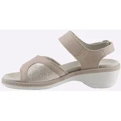 Sandalette AIRSOFT, Damen, Gr. 39, beige, Nubukleder, feminin, Schuhe