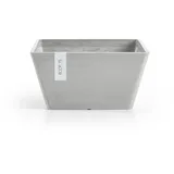 Ecopots Berlin 25 x 25 x 12,8 cm Weißgrau