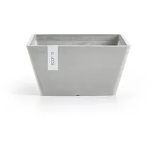 Ecopots Berlin 25 x 25 x 12,8 cm Weißgrau