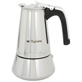 Tognana Riflex Induction Espressokocher 10 Tassen, Edelstahl, Silber