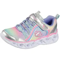 SKECHERS Heart Lights Rainbow Lux Kinder Silber Multi 30