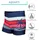Aquarti Gestreifte Badehose Blau/Rot 152