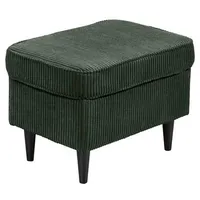 MID.YOU Hocker Dunkelgrün, - 63x43x42 cm, Wohnzimmer, Hocker, Sitzhocker