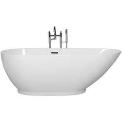 Badewanne freistehend  weiß oval 170 x 82 cm GUIANA