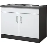 HELD MÖBEL Spülenschrank Paris weiß
