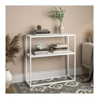 Skølm Skadi Metallregal weiß für Wohnzimmer - Flurtisch schmal