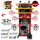 KS Tools Druckluft-Stand-Federspanner mit Doppel-Zylinder inkl. Adapterplatte