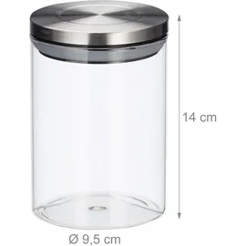 Relaxdays Vorratsglas 750 ml 3 St.