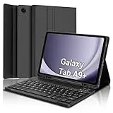 SENGBIRCH Tastaturhülle für Samsung Galaxy Tab A9 Plus 11'' 2023 - QWERTZ Deutsche Tastatur Abnehmbare Bluetooth Wireless Tastatur für Galaxy Tab A9+ 11'' 2023 (SM-X210/X216/X218), Schwarz