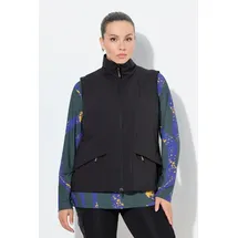 Ulla Popken Funktions-Steppweste Damen Schwarz 48
