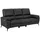 VCM Sofa Mikrofaser 3-Sitzer Grau