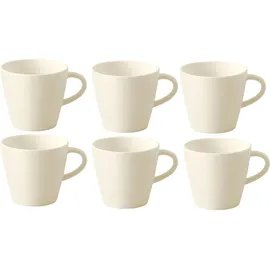 Villeroy & Boch Manufacture Rock Espressotasse 6er Set weiß