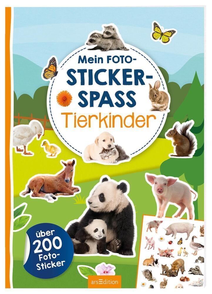 Foto-Stickerspaß / Mein Foto-Stickerspaß - Tierkinder  Kartoniert (TB)