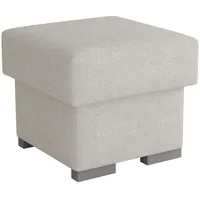 Mirjan24 Polsterhocker Oslo 50 x 45 x 50 cm Grau
