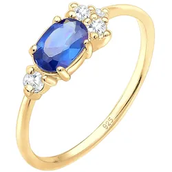 Elli PREMIUM Vintage Zirkonia Synthetischer Edelstein 925 Silber Ringe   Damen 