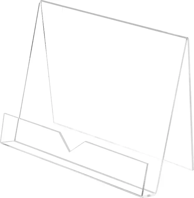 MyGift Kochbuchständer, Klarer Kochbuchhalter, Premium Acryl Buchdisplay-Ständer für Rezeptbuch/iPad/Tablet, Buchlesehalter für Couchtisch und Küchentheke