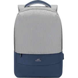 RivaCase® Rivacase 7567 Grau / Dunkelblau Notebookrucksack bis 17,3"