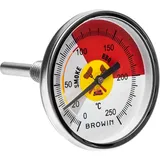 Grill Thermometer Bimetall Smoker Edelstahl BBQ Räucherofen Gasgrill 250°C