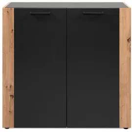 MID.YOU Kommode 89 x 85 x 34,5 cm Anthrazit / Eiche Artisan