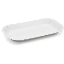 SWS Pappschalen oval 23x15x2 cm 100 St. Weiß
