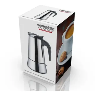 Weis Espressokocher 10 Tassen Edelstahl