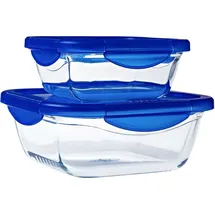 Pyrex Frischhaltedose quadratisch weiß 0,8 l 2-teiliges Set