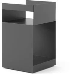 &Tradition - Rotate Beistelltisch SC73, 59 x 35 cm, Stahl, steingrau
