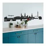 wall-art Wandtattoo »XXL Stadt Skyline Glasgow 120cm«, (1 St.), selbstklebend, entfernbar, schwarz