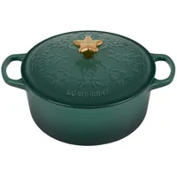 Le Creuset Weihnachtsbräter 24 cm rund artichaut
