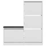 CaliCosy Schuhschrank 26 x 119 x 105 cm weiß