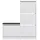 CaliCosy Schuhschrank 26 x 119 x 105 cm weiß