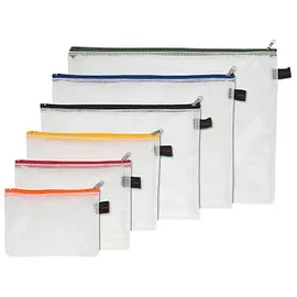 FolderSys Reißverschlussbeutel transparent/rot 0,15 mm, 1 St.