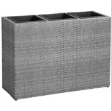 CASARIA Pflanzkasten 83 x 30,5 x 60 cm Grau