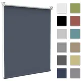 Woltu Verdunkelungsrollo Klemmfix 105 x 140 cm Grau