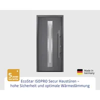 EcoStar Haustür ISOPRO Secur IPS 770S RC2 anthrazit metallic 110 x 210 cm