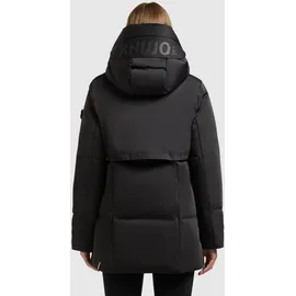 khujo Kurzmantel "Allap", Damen, Gr. L (40), schwarz, Obermaterial: 55% Baumwolle, 45% Polyester. Innenfutter: 100% Nylon.