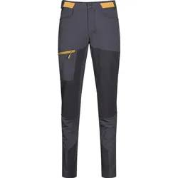 Bergans Cecilie Mtn Softshell Pants solid dark grey/solid charcoal/light golden yellow (13439) XXS