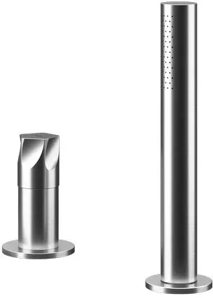 MGS MILANO Penta PE509 Wannenrandarmatur - Edelstahl