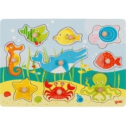 Goki 57396 - Steckpuzzle Unterwasserwelt II