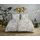 DESCANSO Ancona Blumen Sand 200 x 200 cm + 2 x 80 x 80 cm