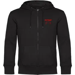 multifanshop Kapuzen Sweatshirt Jacke - Stuttgart - Herzschlag - Druck rot - Sweat