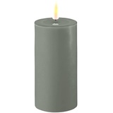 Deluxe Homeart Stumpenkerze LED salbei 5 x 10cm