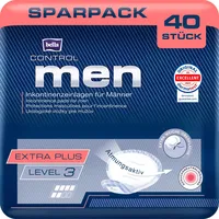 bella control MEN Inkontinenzeinlagen Level 3 40 Stück (4x10) zuverlässiger Schutz bei leichter bis mittlerer Blasenschwäche für Männer