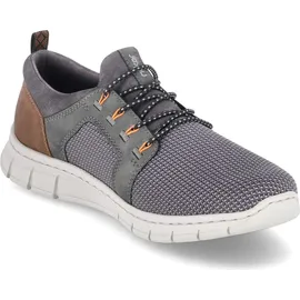 Rieker Herren B7796 Slipper, Grau, 42 EU