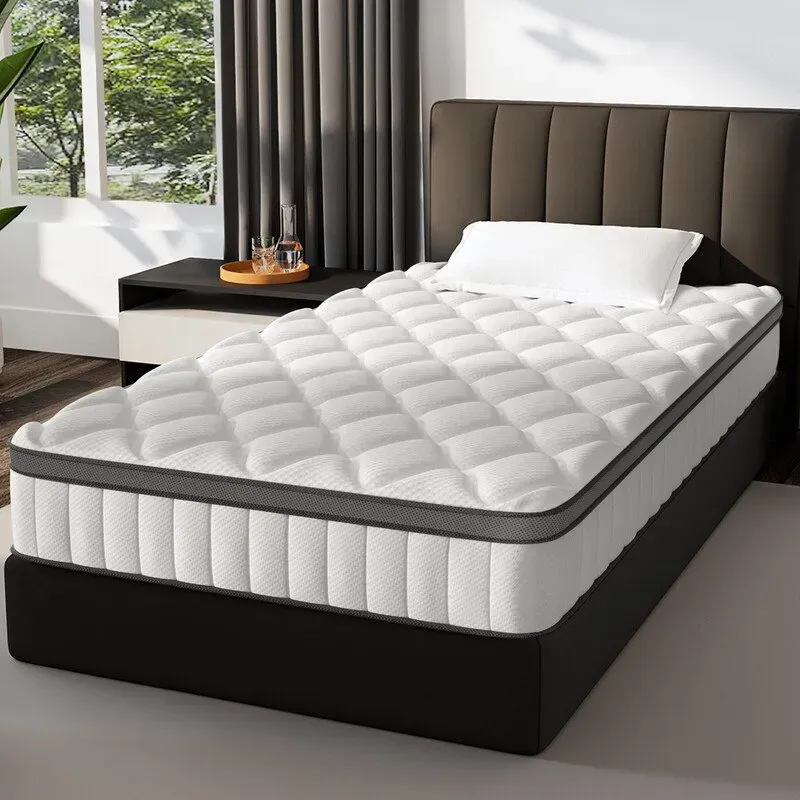 GTIMEX Matratze, 7-Zonen-Federkernmatratze, 90 x 200 cm, 25 cm hoch, H3, orthopädische Matratze, mit Spannbettlaken, 9-seitiges atmungsaktives Material, für Kinder und Erwachsene