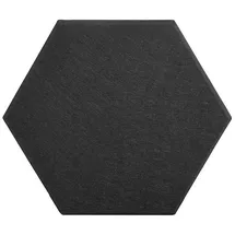 Home Deluxe Akustikpaneel Hexagon selbstklebend schwarz 5 St. 35 x 35 cm