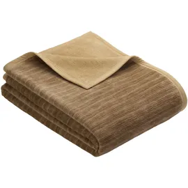 IBENA Fano Kuscheldecke 100 x 150 cm braun/camel