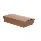 Blanc HYGIENIC Meal-Box 800ml 400 Stk, to go, take away, biologisch abbaubar, natürliches Design, weiße Innenschicht