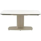 Vente-unique Esstisch Carioula Taupe  Weiß 210 cm  250 cm  170 cm
